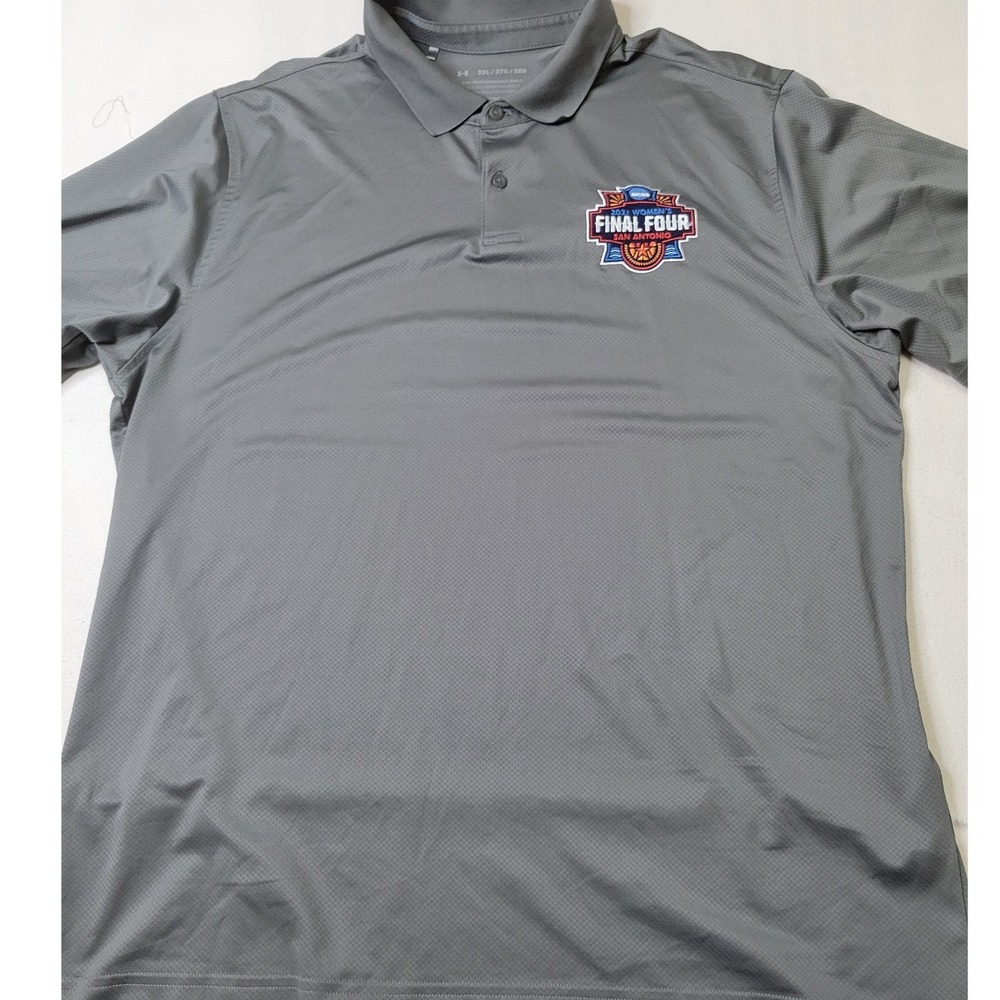 Under Armour 2021 NCAA Womens Final Four San Antonio Performance Polo Gray 2XL